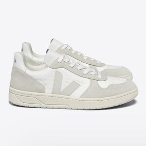 Veja Sneakers V10 B Mesh Size 9 Womens White Natural Pierre Suede New Shoes